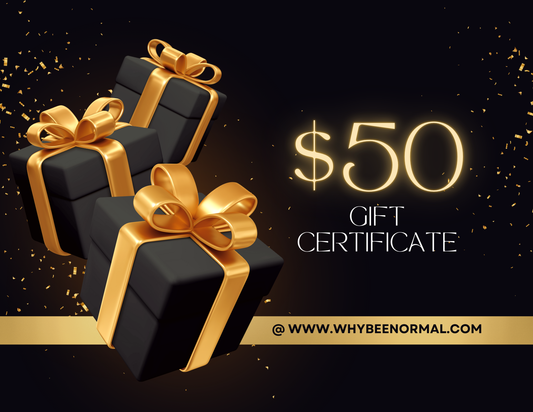 Why Bee Normal Gold and Black Gift Card