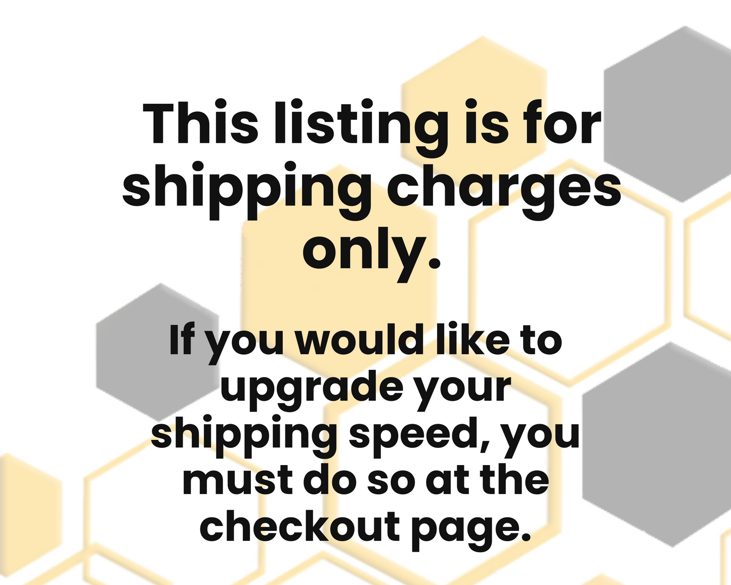Extra Shipping Charges Only! To Re-Pay for Shipping if needed.