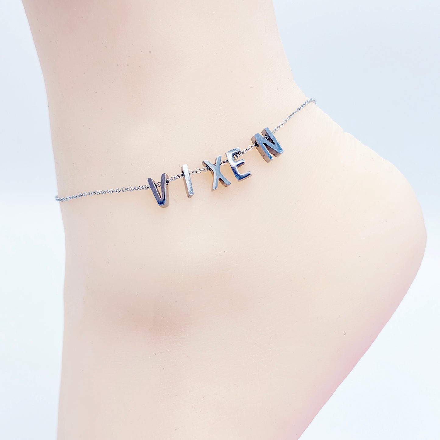 Vixen Anklet, Stainless Steel Ankle Bracelet.