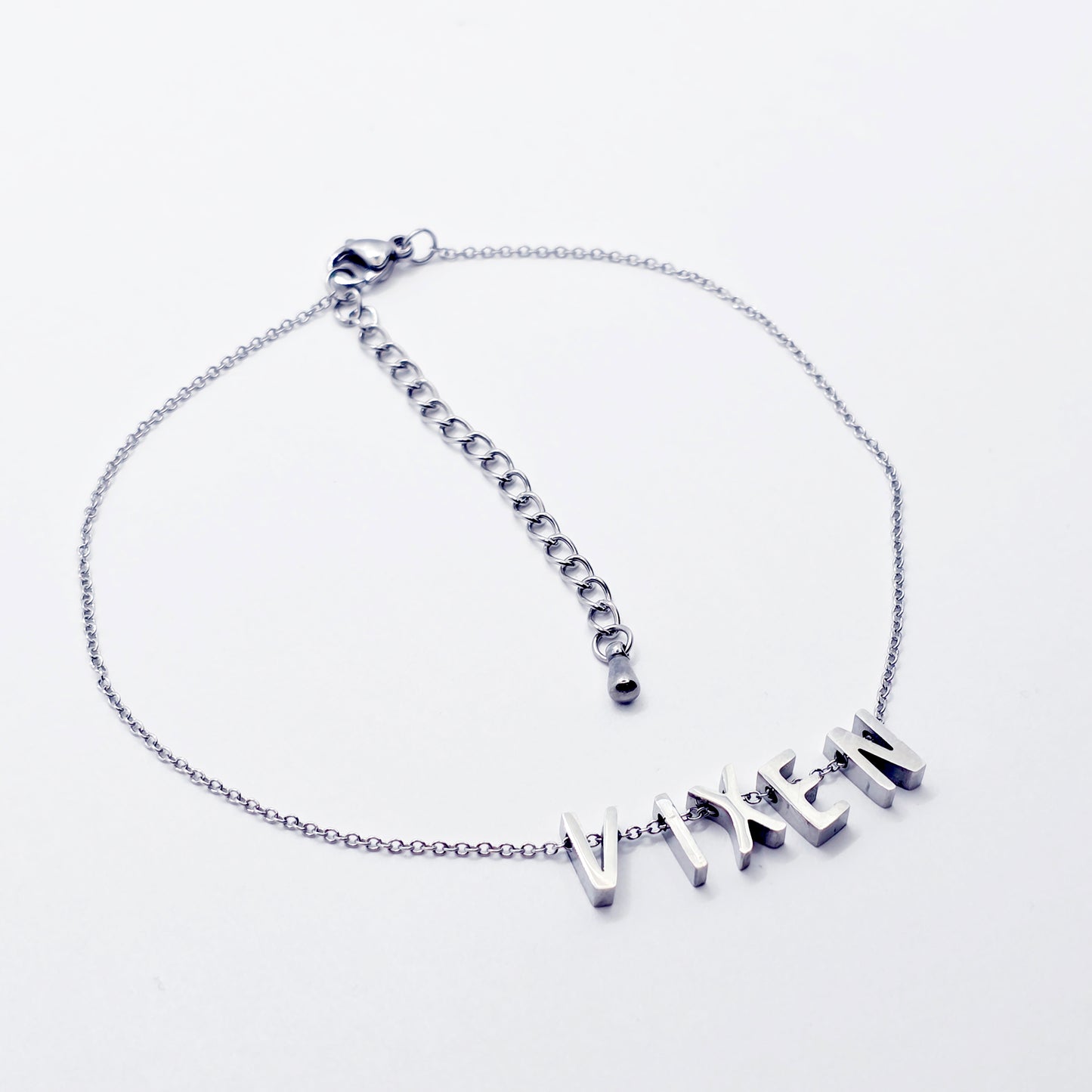 Vixen Anklet, Stainless Steel Ankle Bracelet.
