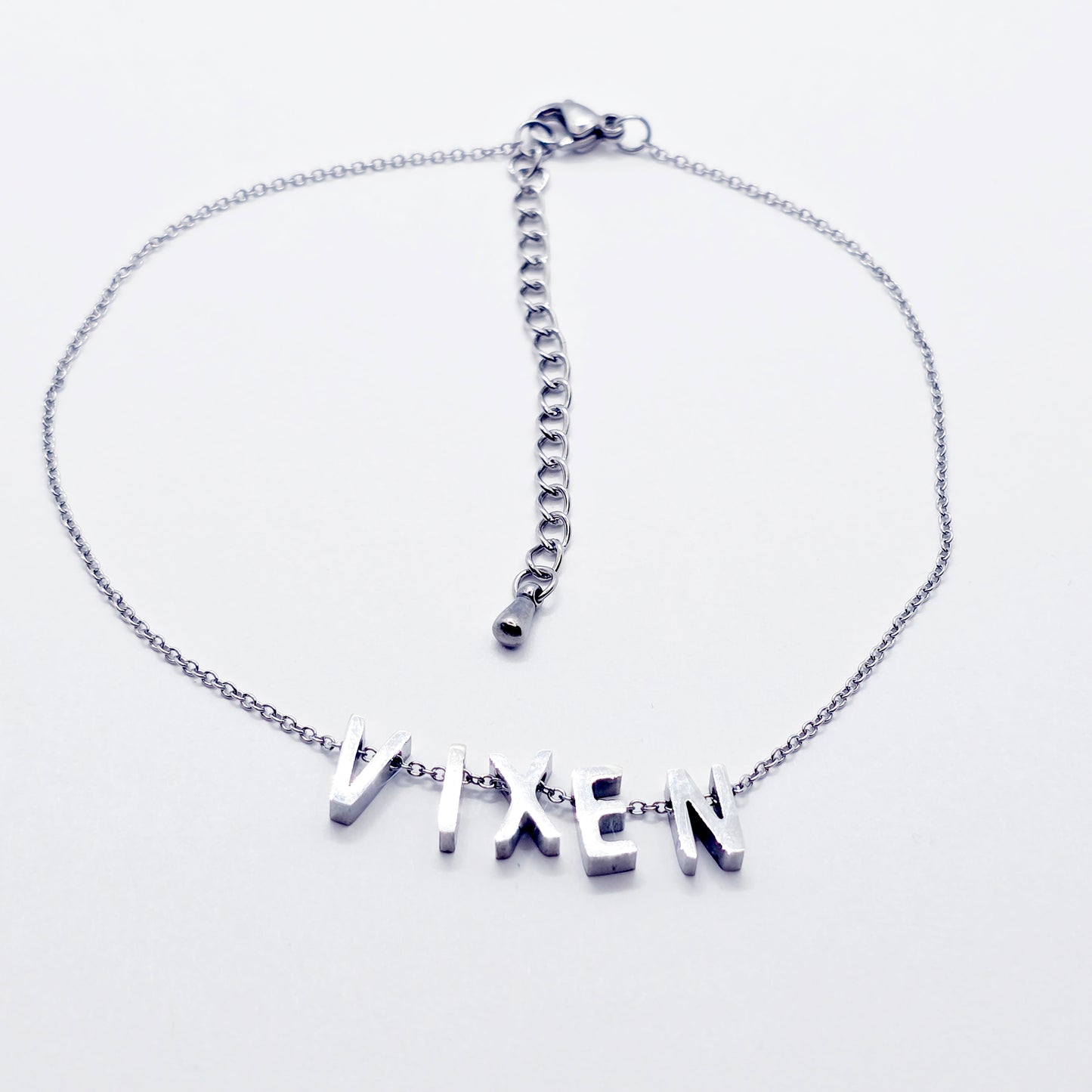 Vixen Anklet, Stainless Steel Ankle Bracelet.