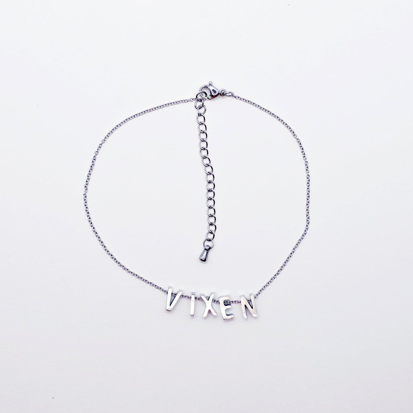 Vixen Anklet, Stainless Steel Ankle Bracelet.