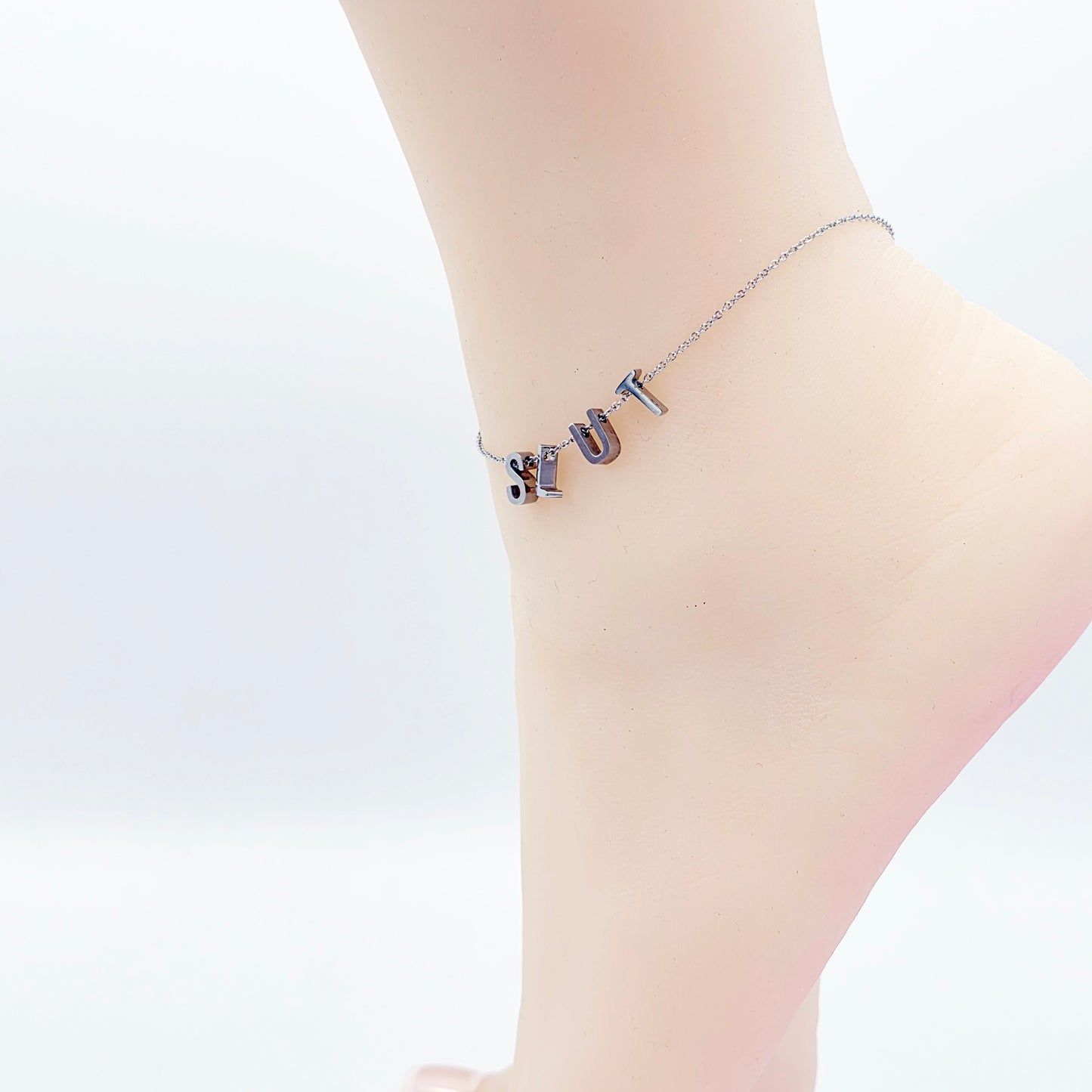 Stainless Steel SLUT Anklet.