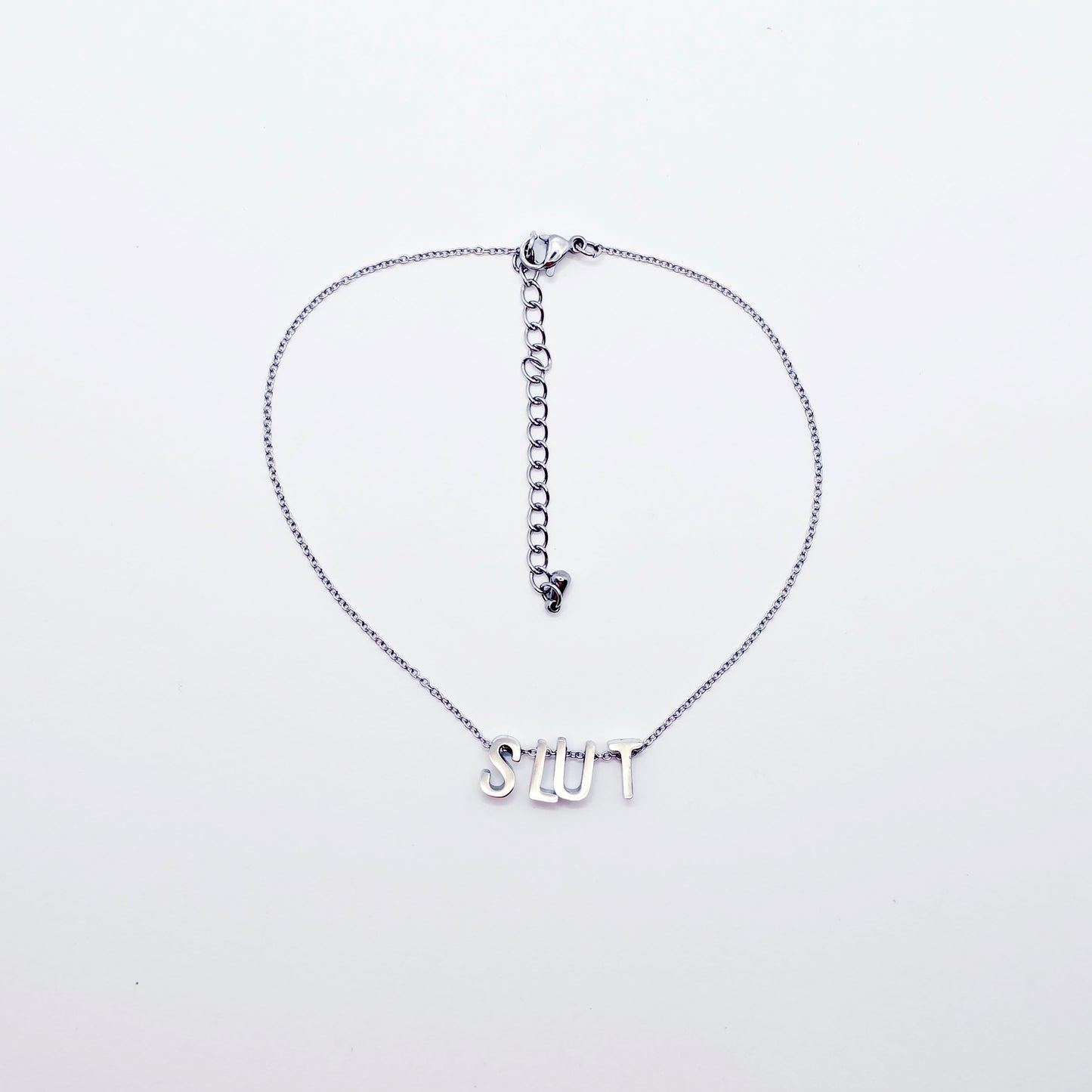 Stainless Steel SLUT Anklet.