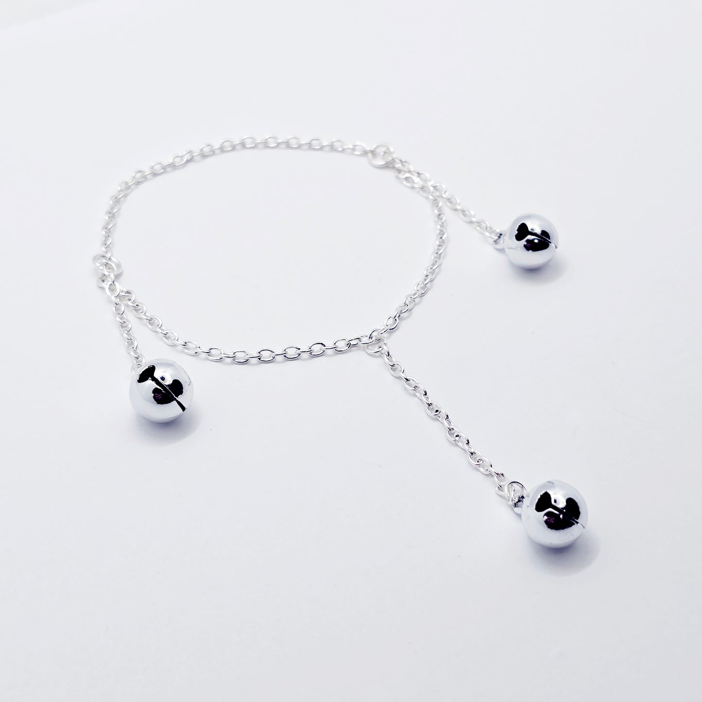 Three Bell Penis Chain Bracelet, Jingling Erotic Body Jewelry for Men.