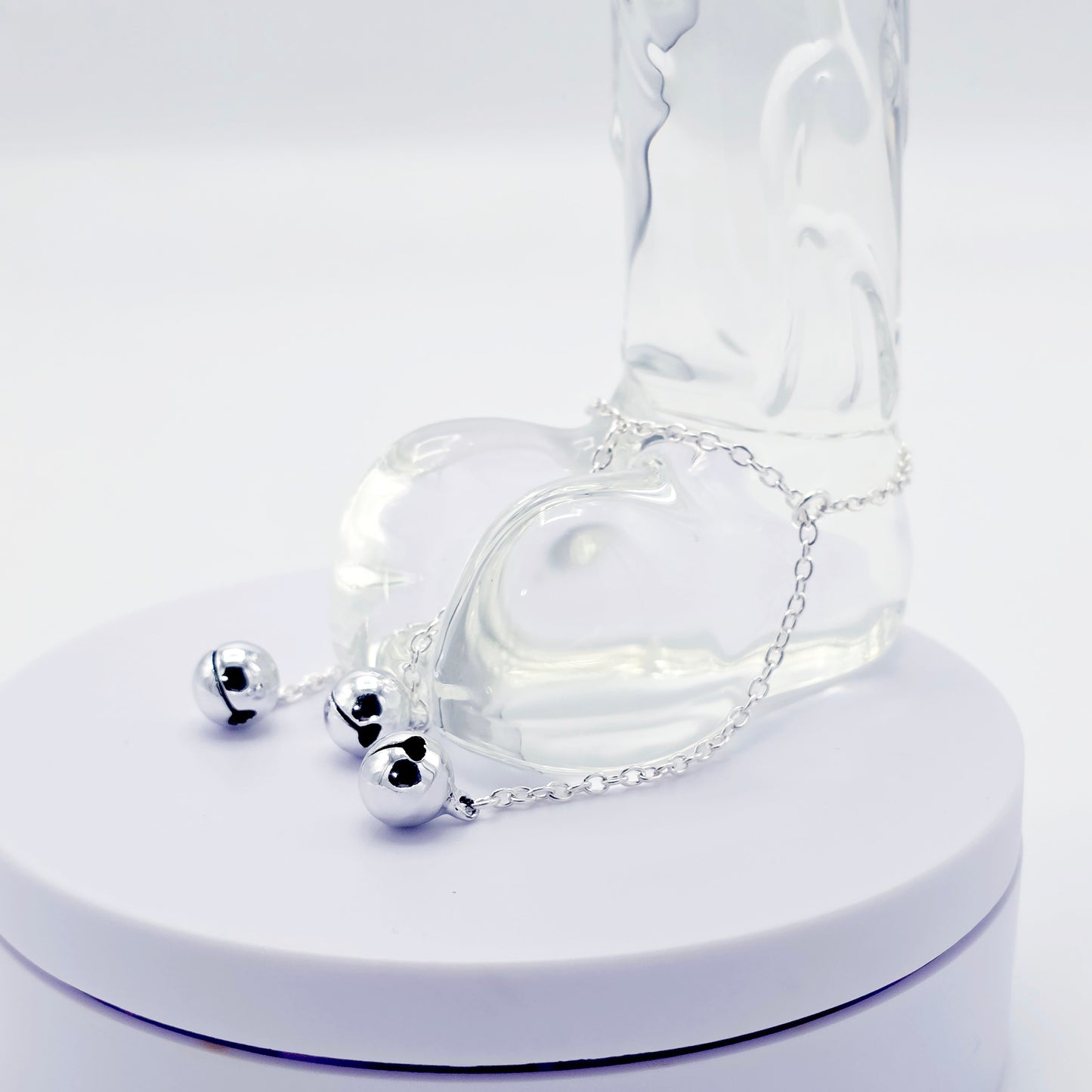 Three Bell Penis Chain Bracelet, Jingling Erotic Body Jewelry for Men.