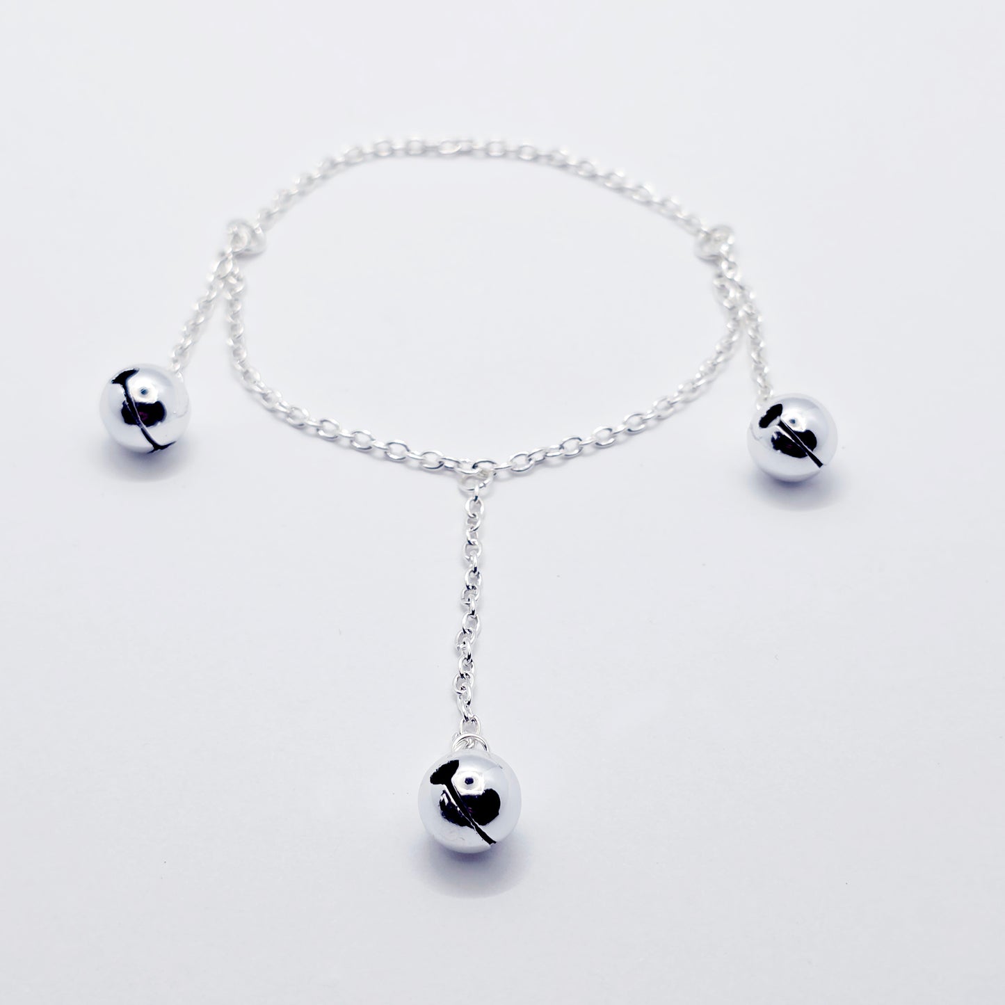 Three Bell Penis Chain Bracelet, Jingling Erotic Body Jewelry for Men.