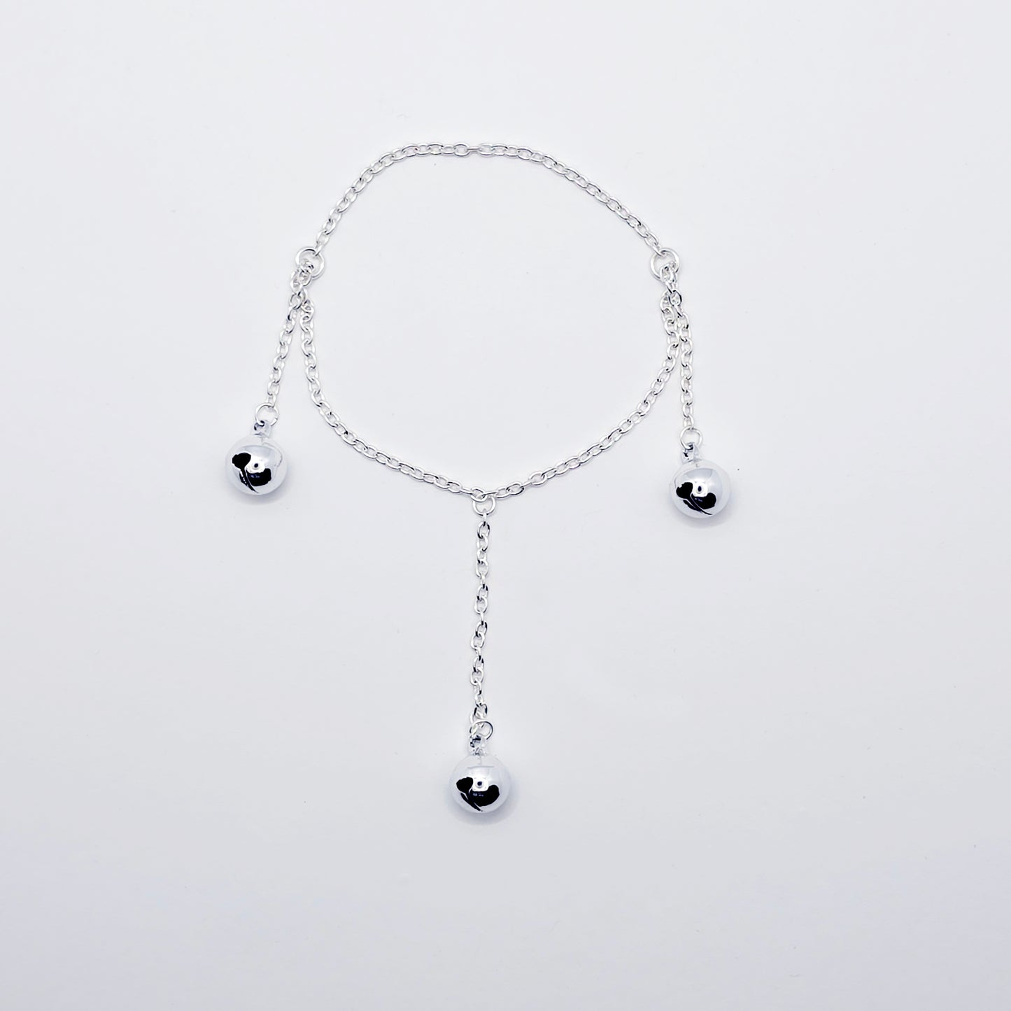 Three Bell Penis Chain Bracelet, Jingling Erotic Body Jewelry for Men.