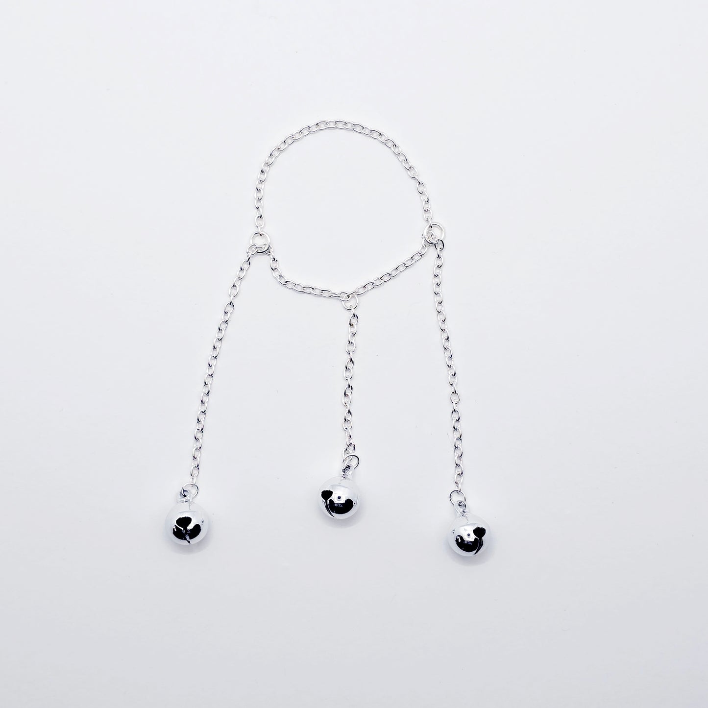 Three Bell Penis Chain Bracelet, Jingling Erotic Body Jewelry for Men.