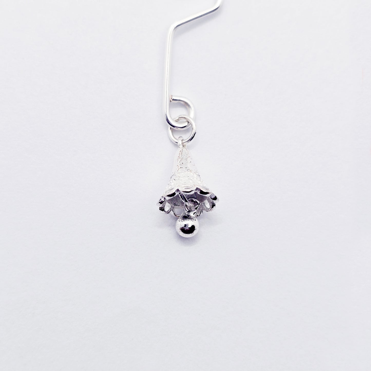 Labia Clip with Sterling Silver Bell Pendant. *Last One!