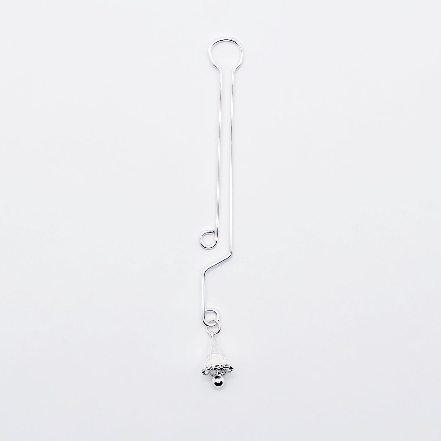 Labia Clip with Sterling Silver Bell Pendant. *Last One!