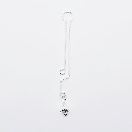 Labia Clip with Sterling Silver Bell Pendant. *Last One!
