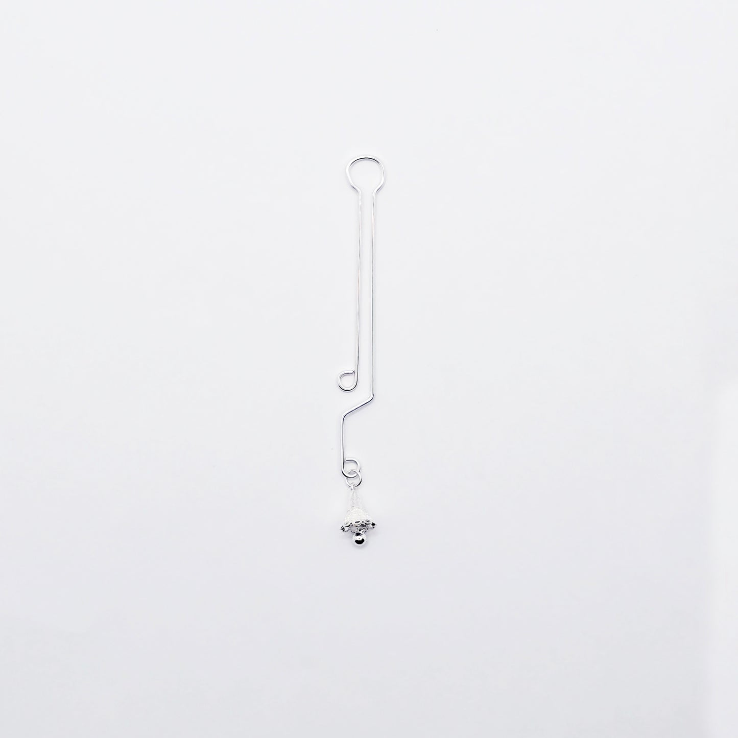 Labia Clip with Sterling Silver Bell Pendant. *Last One!