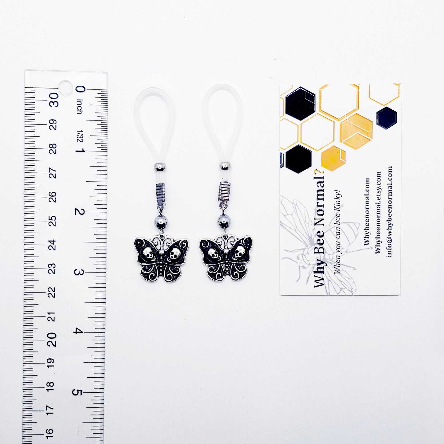 Gothic Butterfly Nipple Nooses