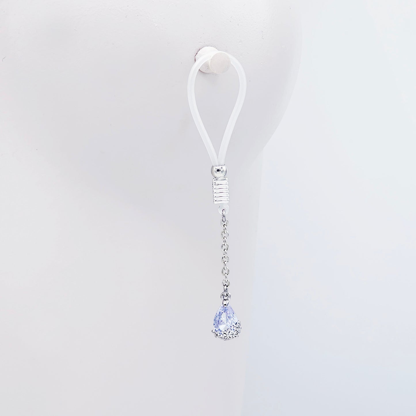 Complete Blue Cubic Zirconia Intimate Jewelry Set for Women