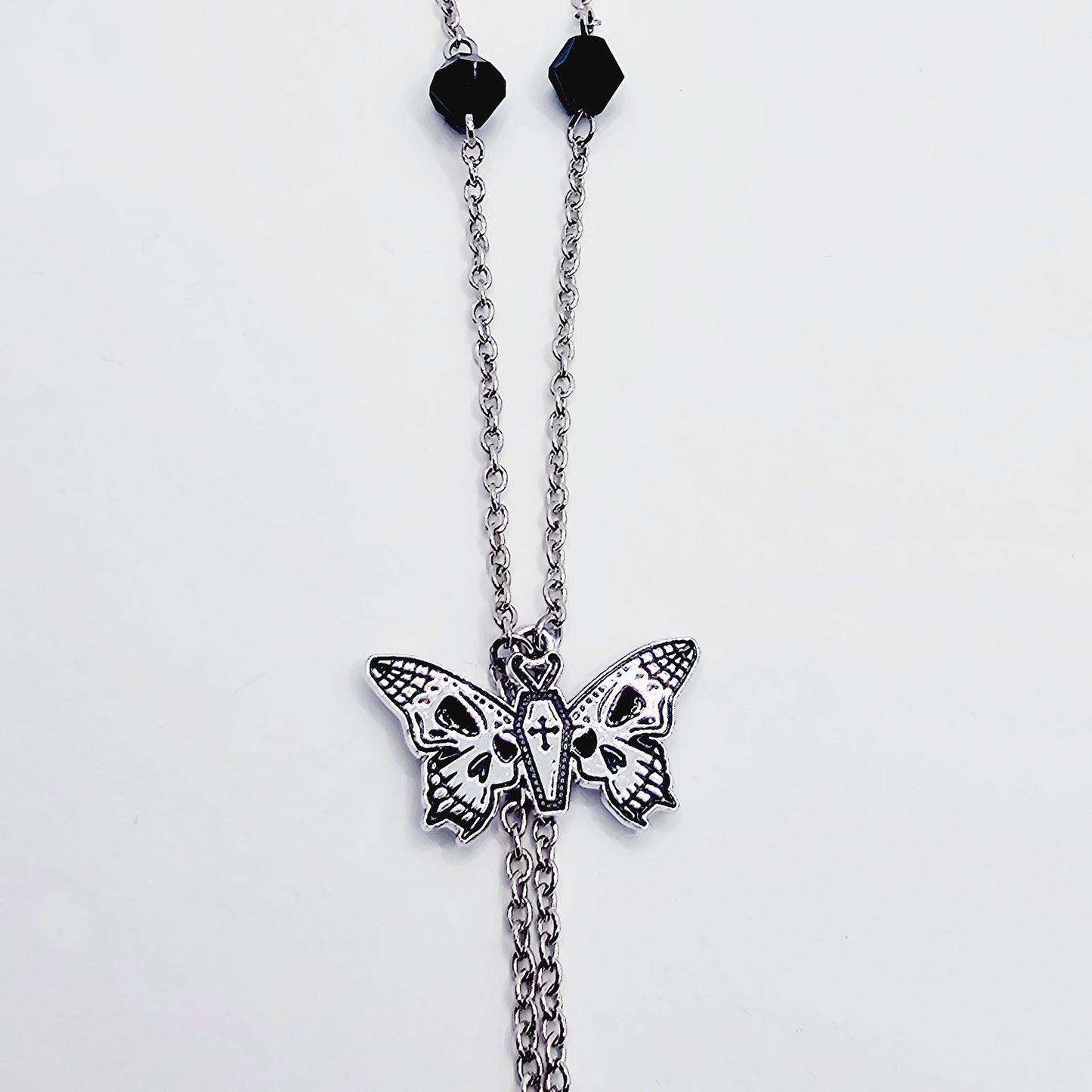 Multi Necklace Set with Amethyst- Necklace to Nipple, Non Piercing and Nipple Clamp Options.