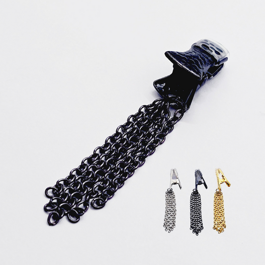 Clit Clamp with VCH Clip with Chains. Three Colors to Choose From. High-Pressure Labia or Clitoral Clamp, Vaginal Jewelry.