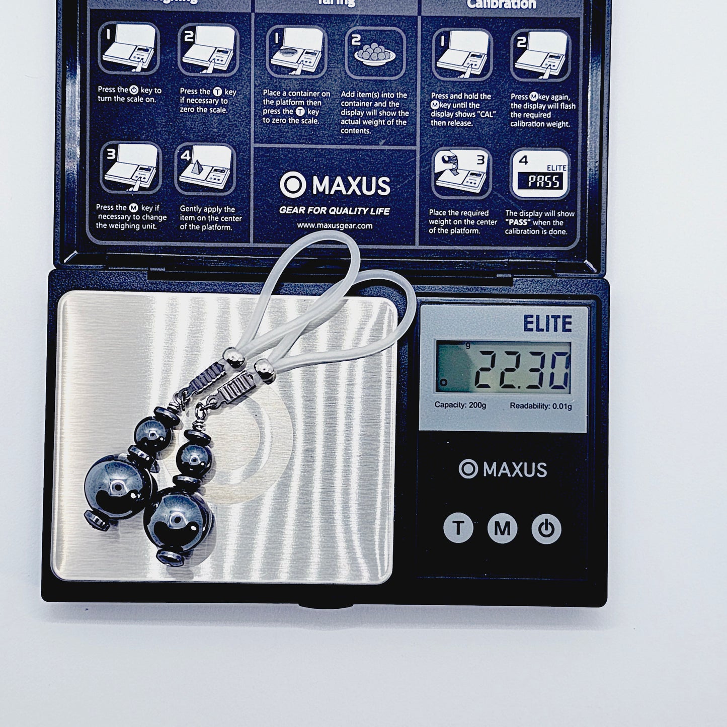 Weighted Nipple Noose Dangles with Hematite Beads, Non-Piercing. Or choose one of our five types of nipple clamps.
