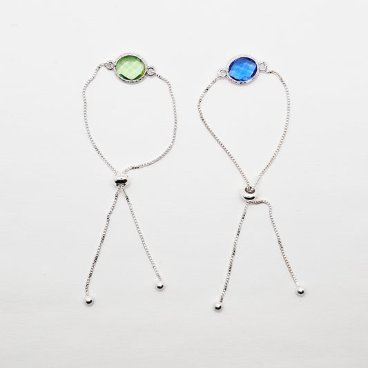 Penis Chain Noose Cock Bracelet with Blue or Green Gem. Non Piercing Penis Jewelry