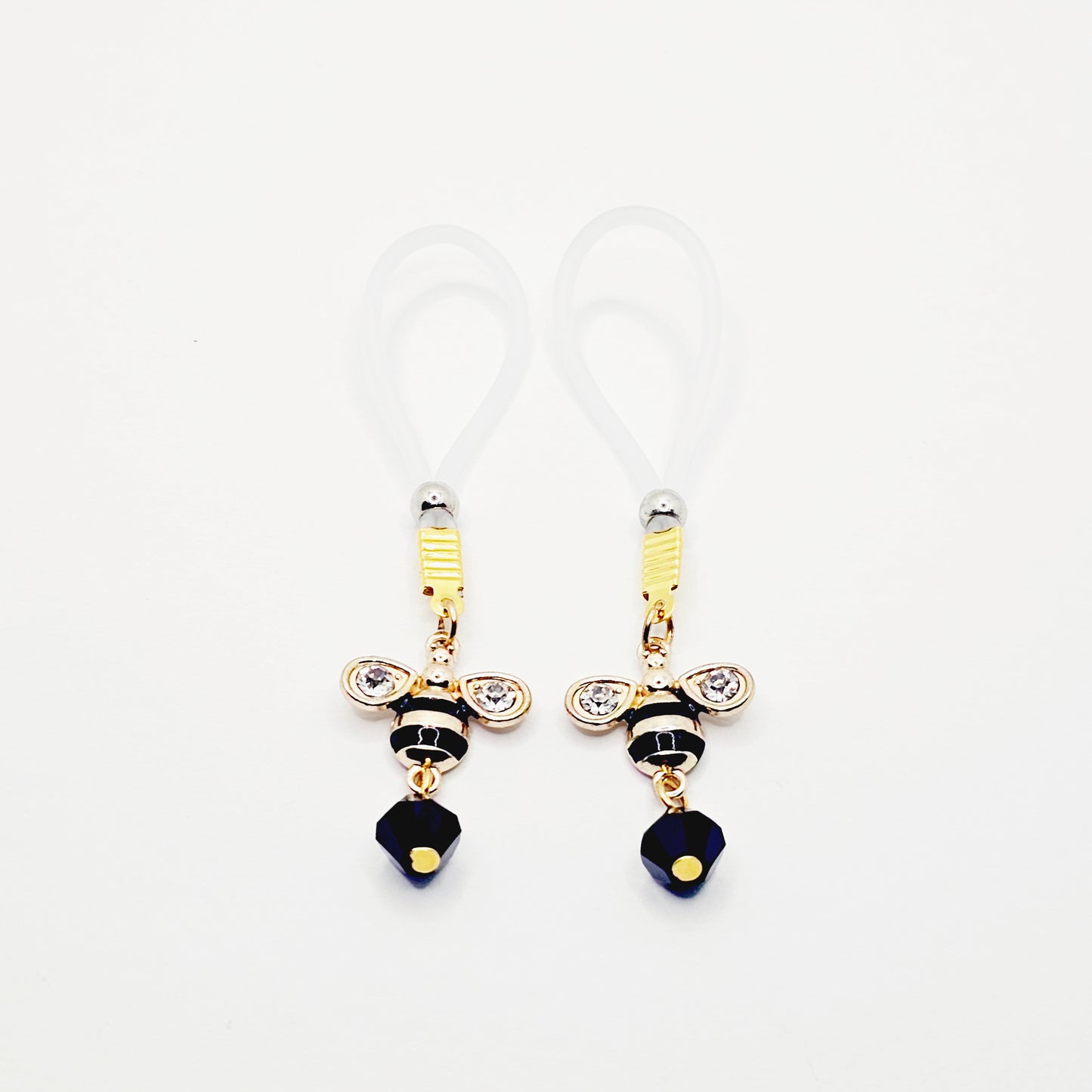 Clit Clamp and Nipple Dangle Set with Bee