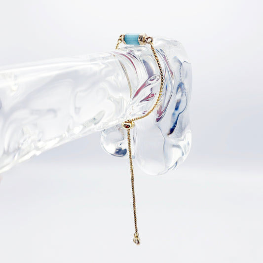 18K Gold and Crystal Penis Noose