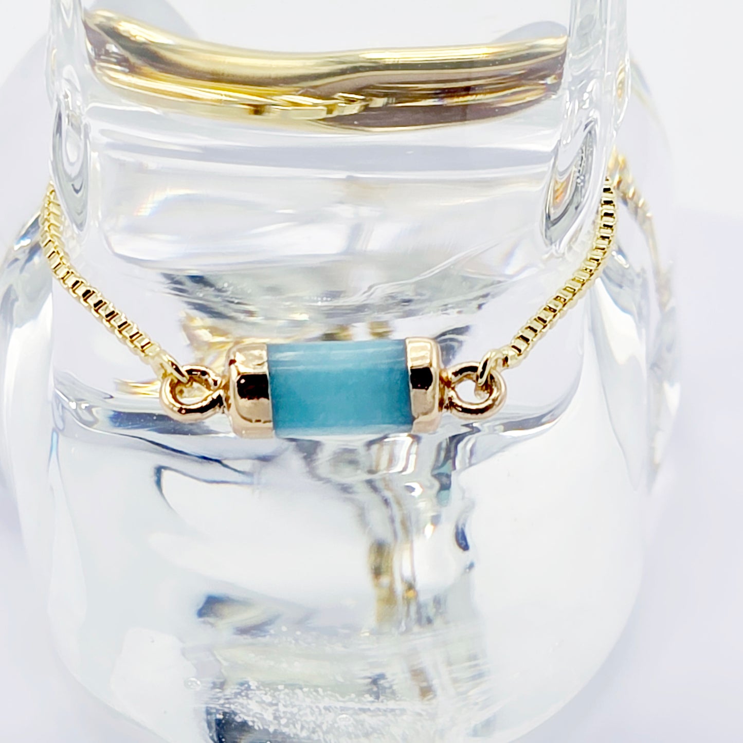 18K Gold and Crystal Penis Noose