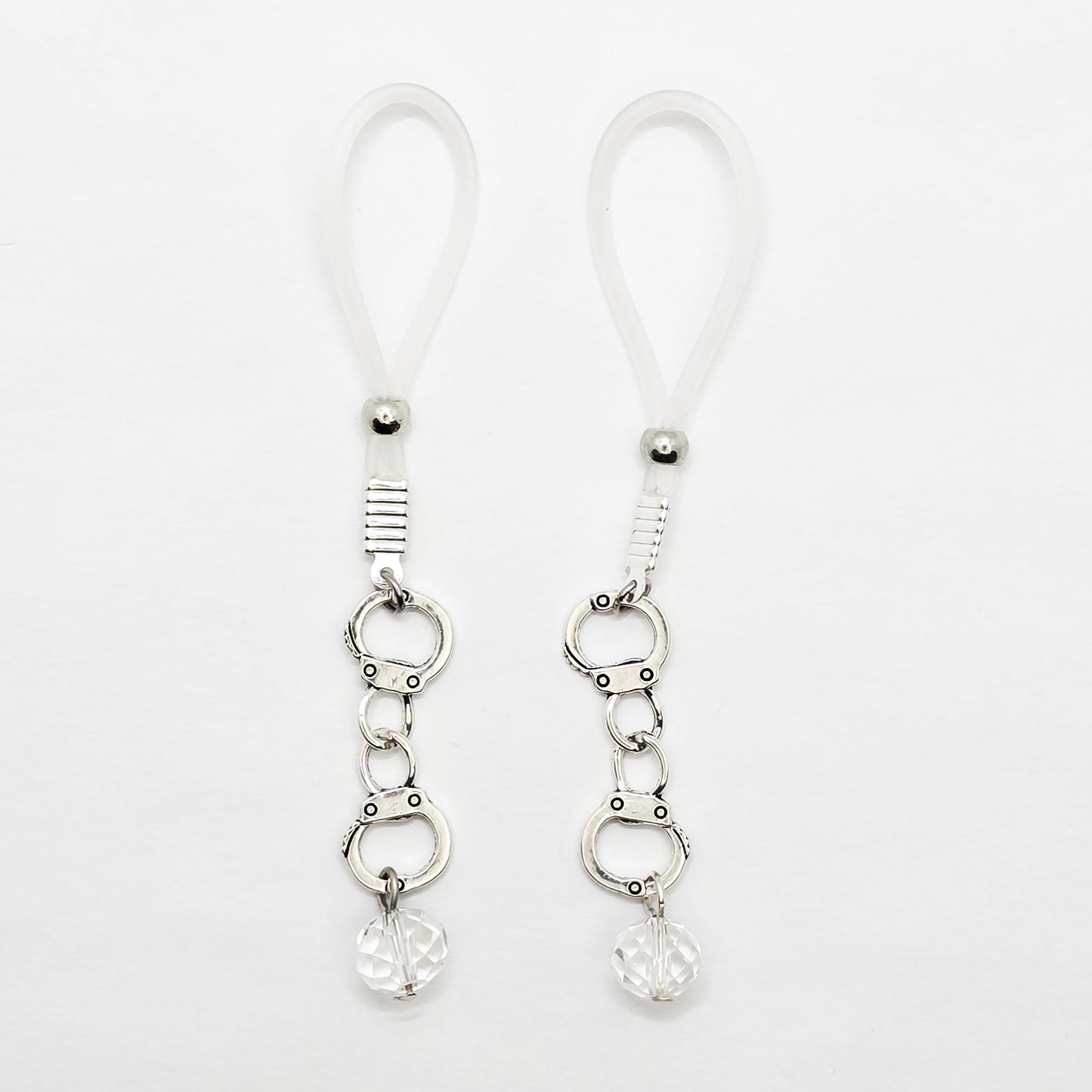 Handcuff and Crystal Nipple Nooses