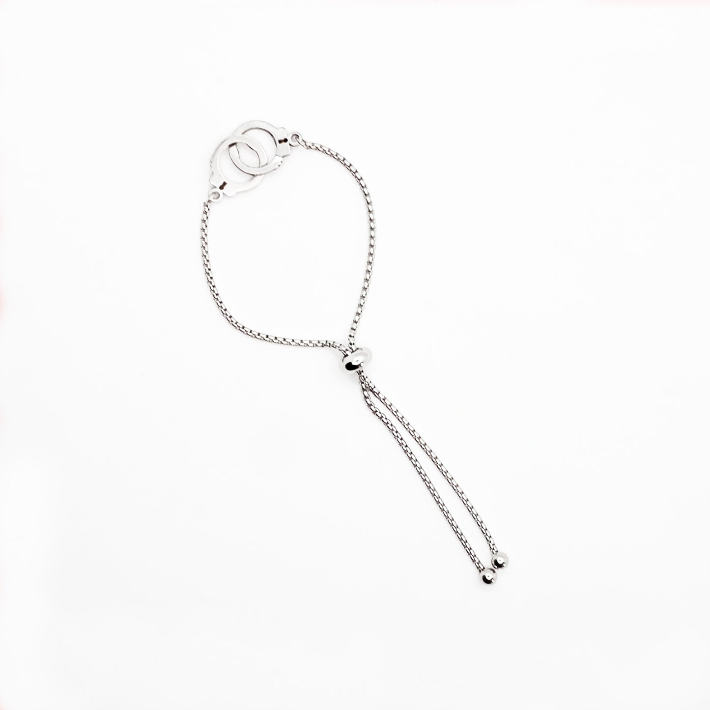 Handcuff Penis Noose, Stainless Steel. Male Submissive Slave, MATURE Body Jewelry for Men. 