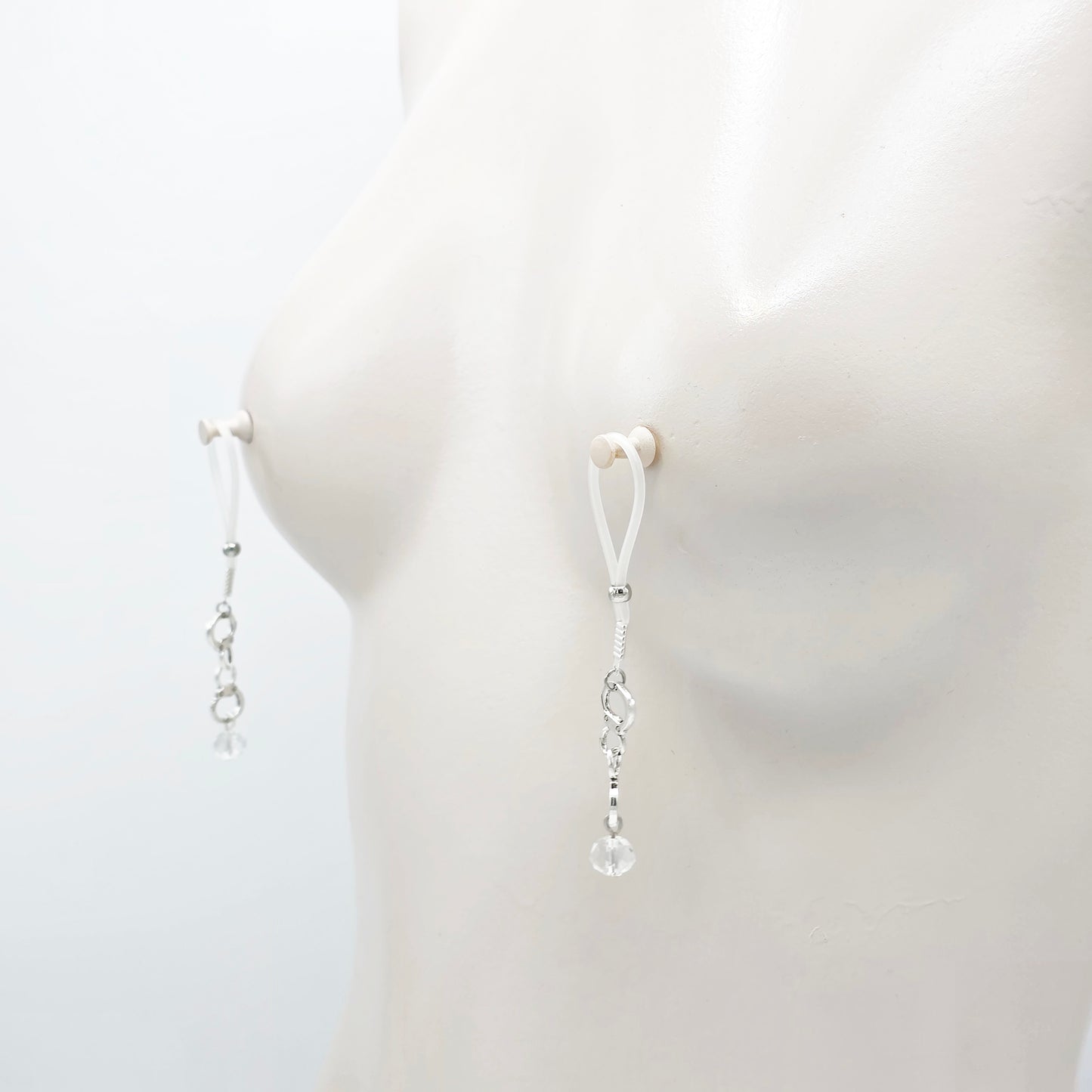 Handcuff and Crystal Nipple Nooses