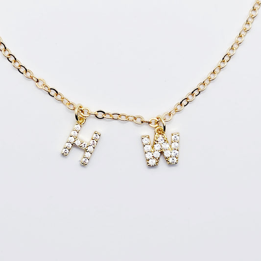 Hotwife Anklet, 18K Real Gold, Discreet Ankle Bracelet with H and W. Swingers Jewelry