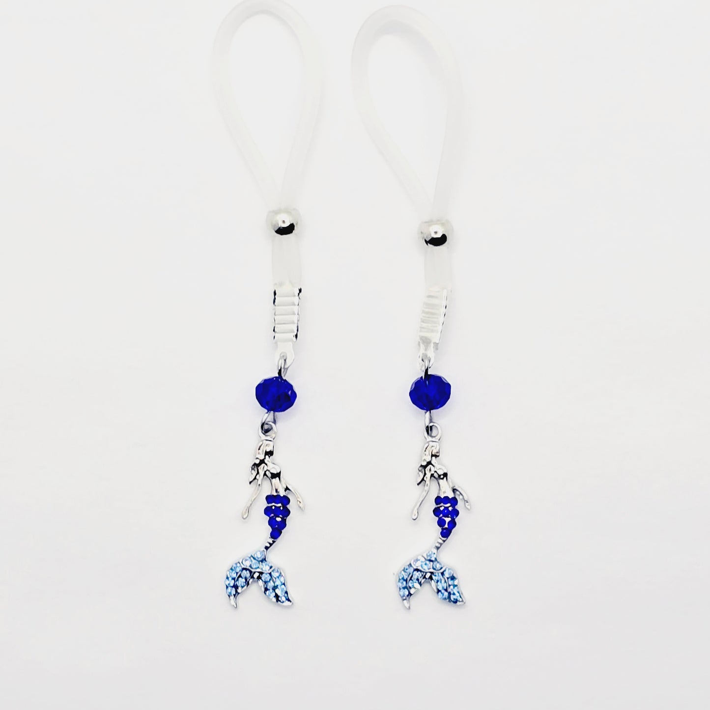 Non Piercing Nipple Noose Jewelry or Nipple Clamps with Mermaid.