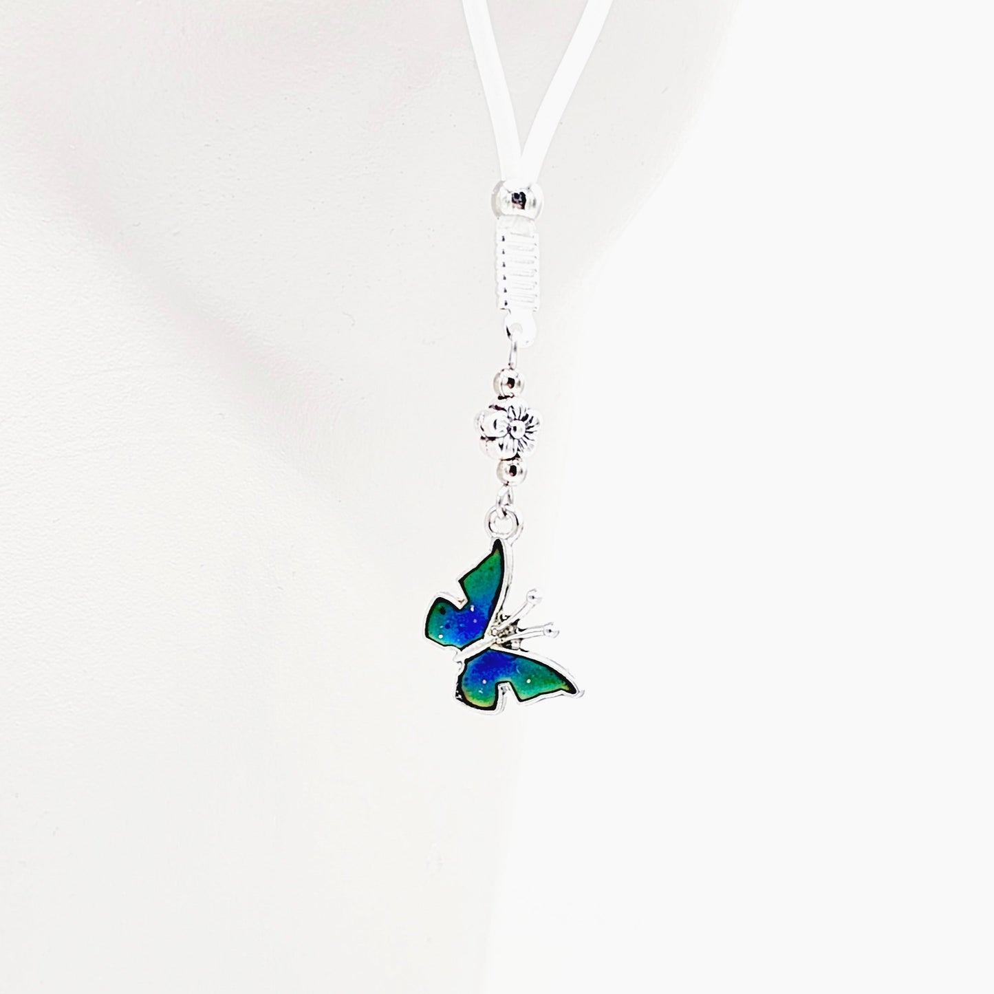 Non Piercing Nipple Nooses or Clamps with Color Changes Butterflies.