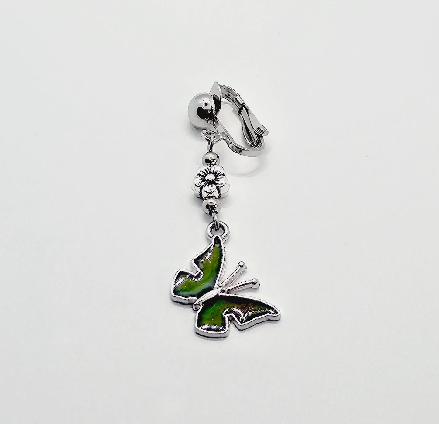 VCH Clip with Color Changing Butterfly. Non Piercing Genital Jewelry for Women
