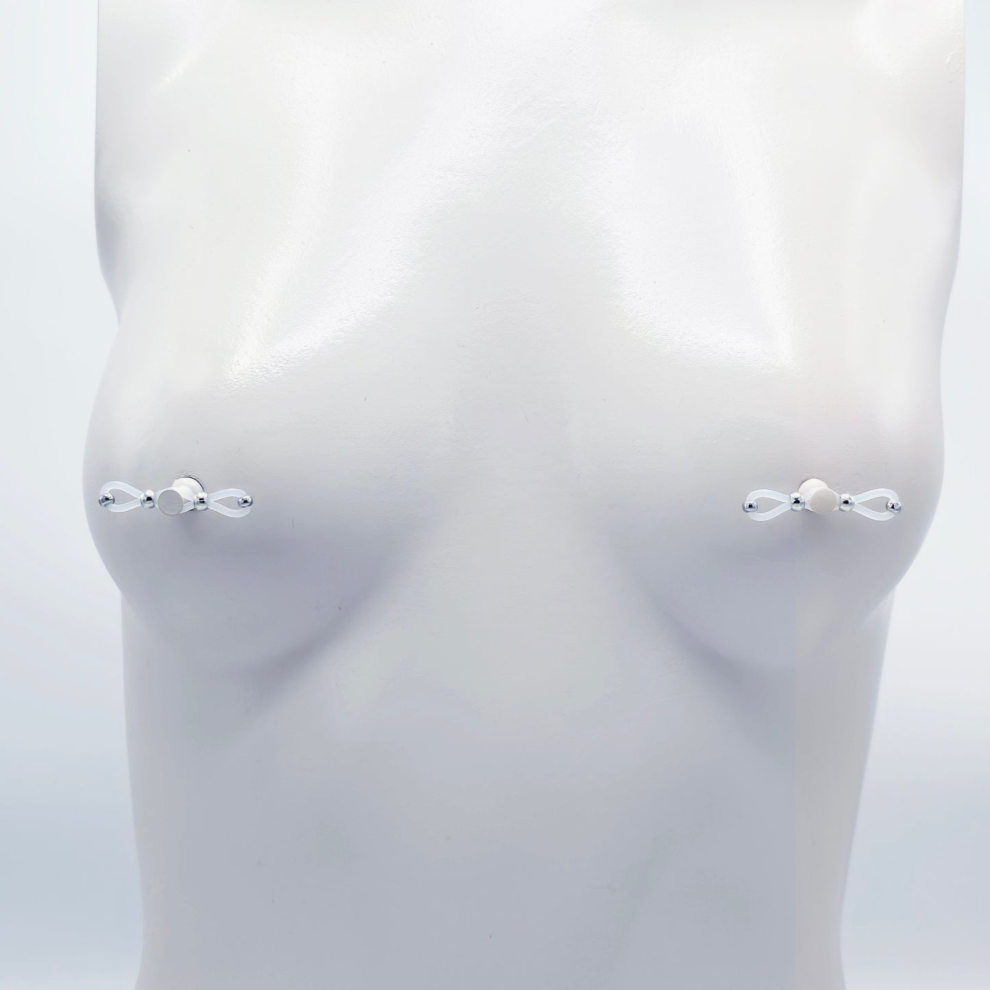 Nipple Barbell Noose, Fake Piercing Jewelry. MATURE Unisex Body Jewelry