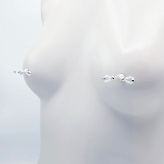 Nipple Barbell Noose, Fake Piercing Jewelry. MATURE Unisex Body Jewelry