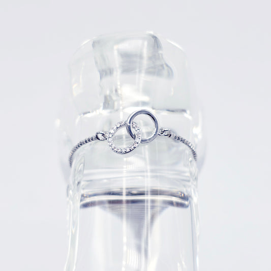 Platinum Penis Noose Bracelet, Erotic Intimate Jewelry for Men