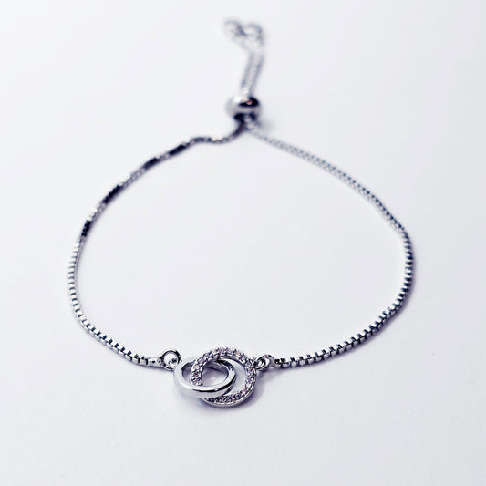 Platinum Penis Noose Bracelet, Erotic Intimate Jewelry for Men