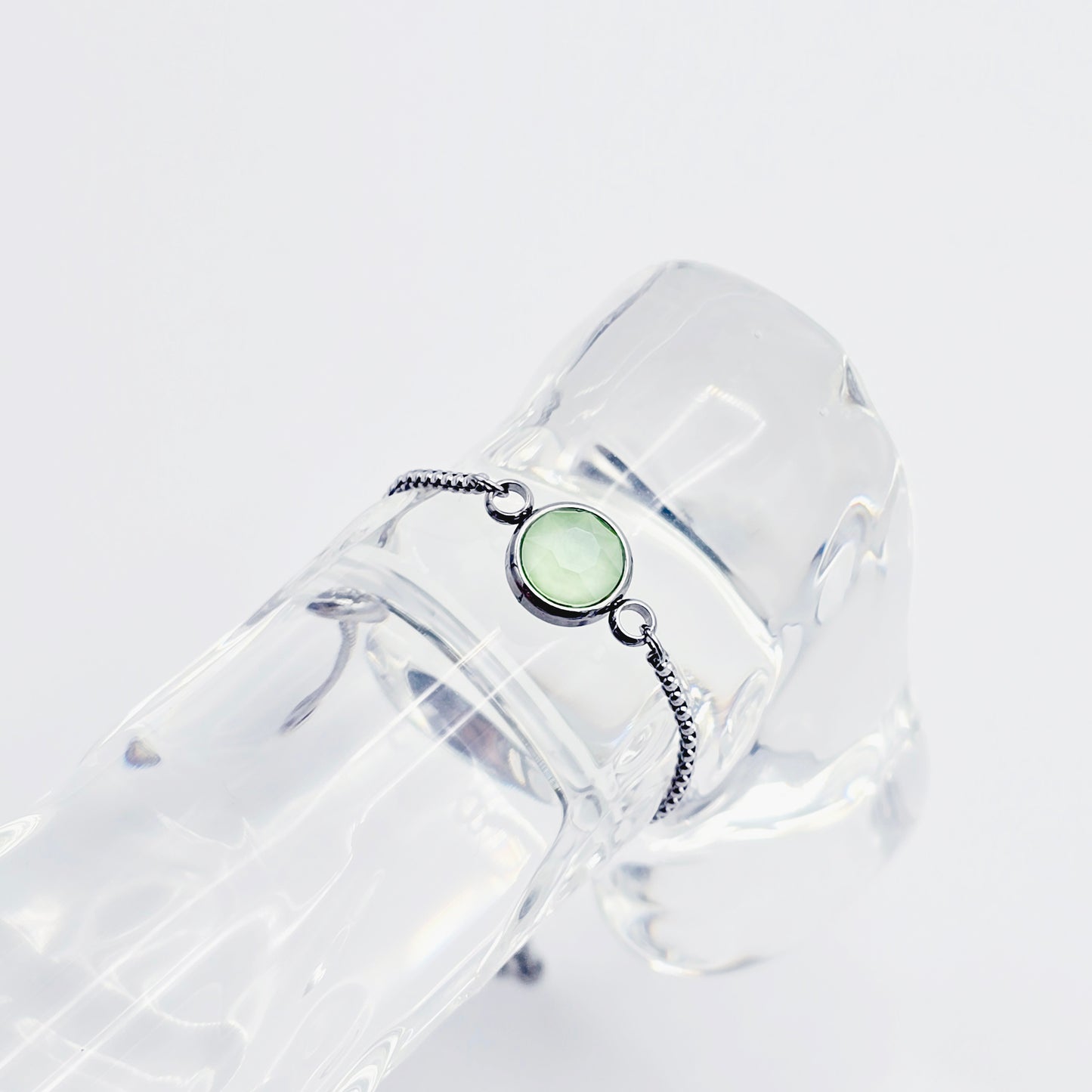 Penis Noose, Chain Penis Tassel with Gemstone. MATURE Non-Piercing Body Jewelry for Men.