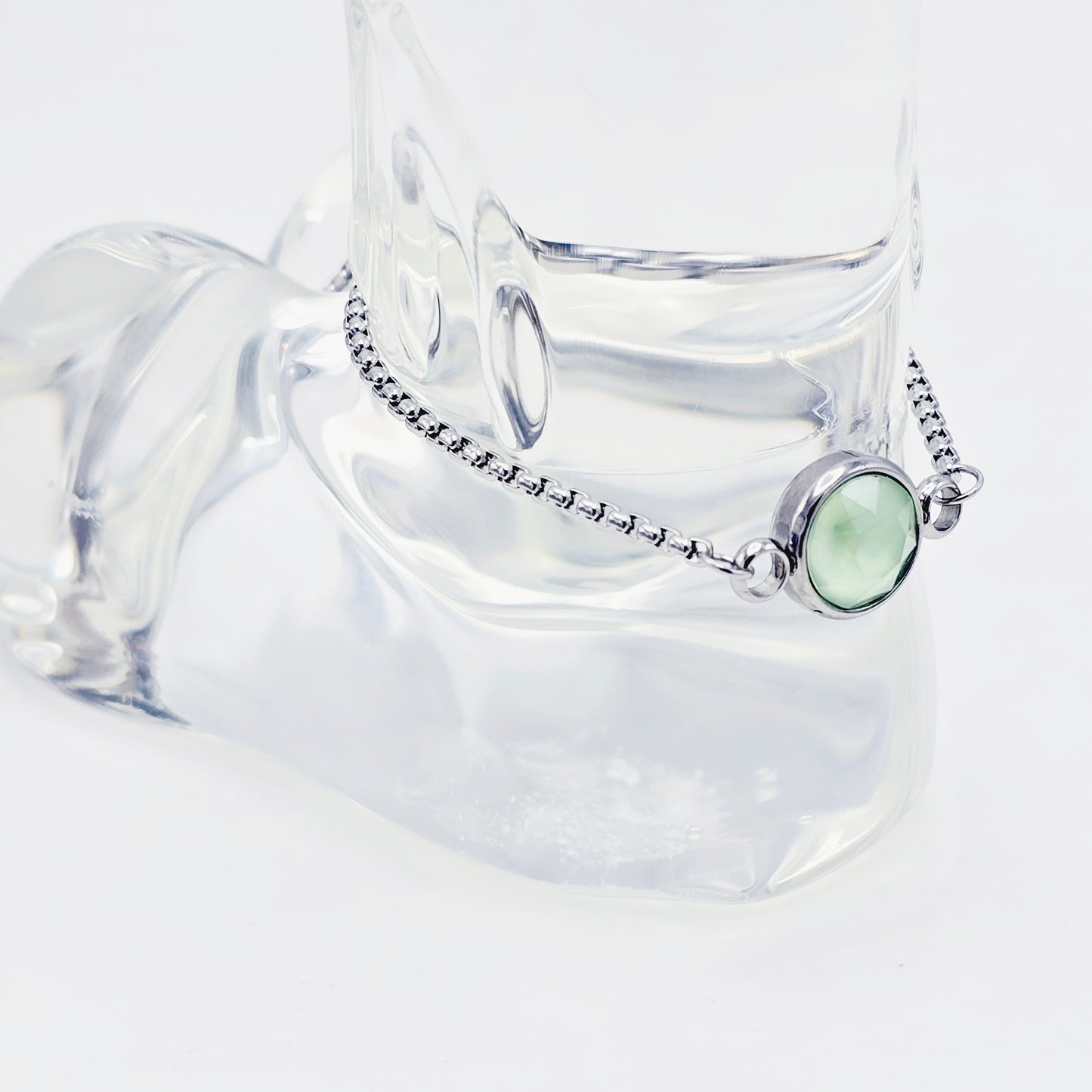 Penis Noose, Chain Penis Tassel with Gemstone. MATURE Non-Piercing Body Jewelry for Men.