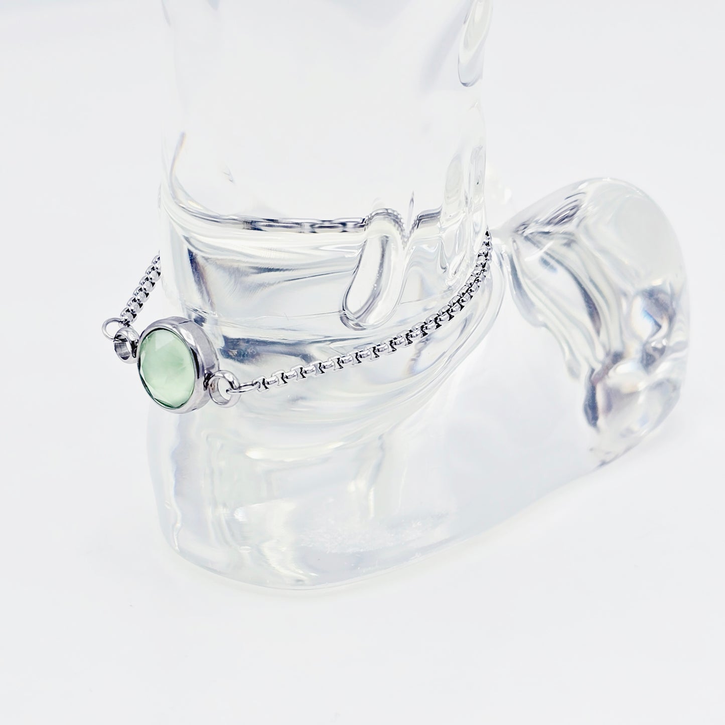 Penis Noose, Chain Penis Tassel with Gemstone. MATURE Non-Piercing Body Jewelry for Men.