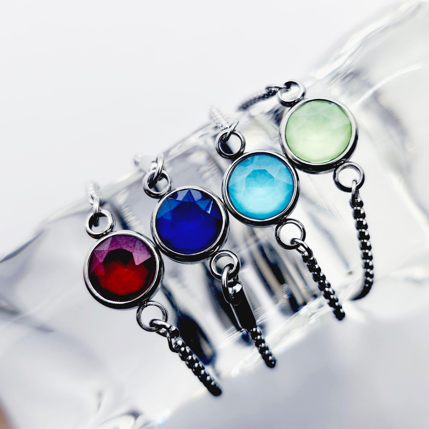 Penis Noose, Chain Penis Tassel with Gemstone. MATURE Non-Piercing Body Jewelry for Men.