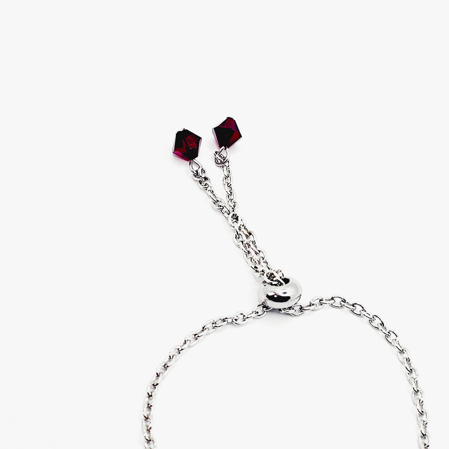 Penis Chain Noose for Halloween, Gothic. Red Crystal and Coffin Genital Bracelet. Non Piercing MATURE Body Jewelry For Men.