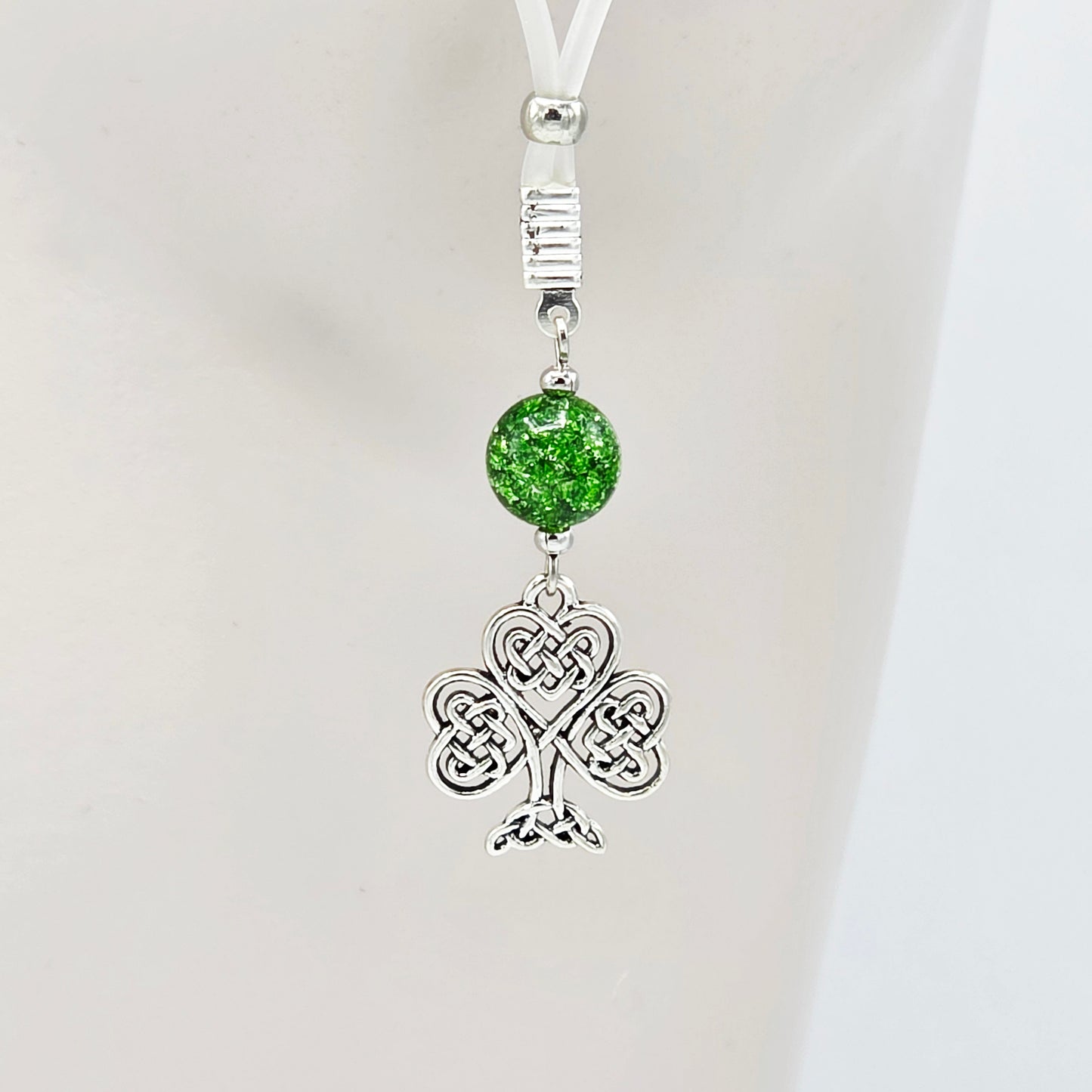 Non Piercing Nipple Dangles with Celtic Shamrocks on Soft Nipple Nooses or Your Choice of Nipple Clamps. BDSM