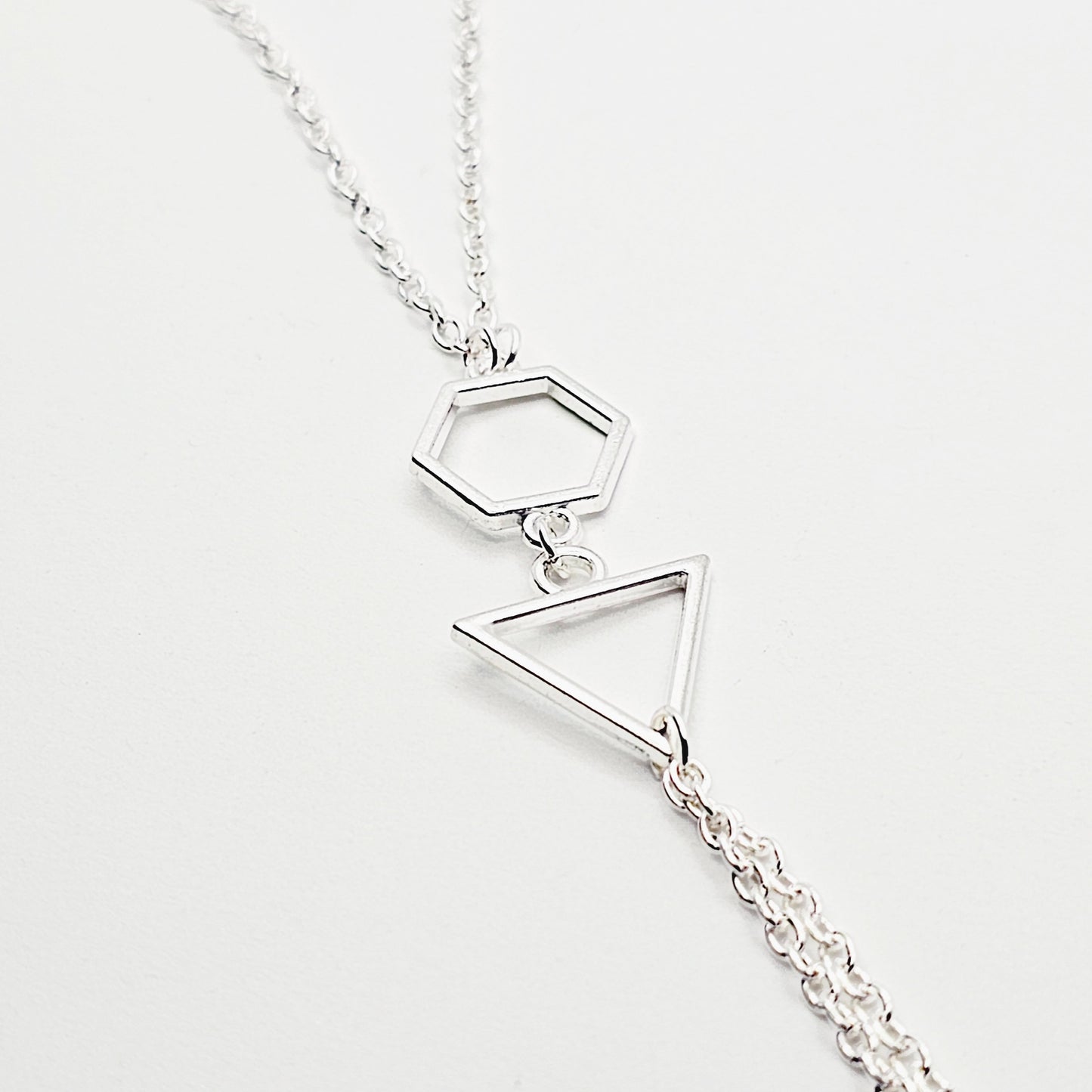 Sexy Geometric Necklace to Nipple Non-Piercing or Use with Pierced or Nipple Clamps