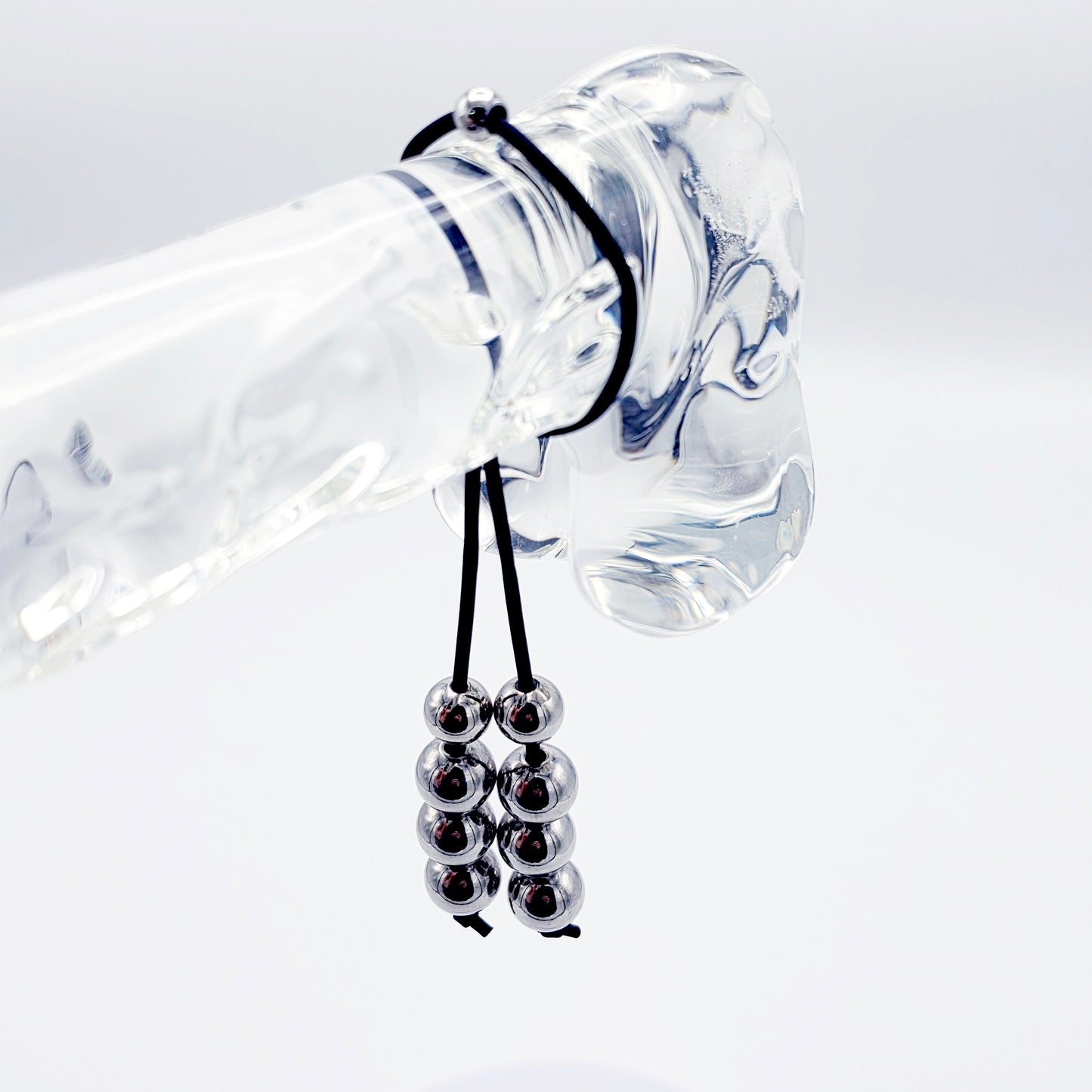 Silicone and Steel Penis Noose, Weighs 1.5 ounces.