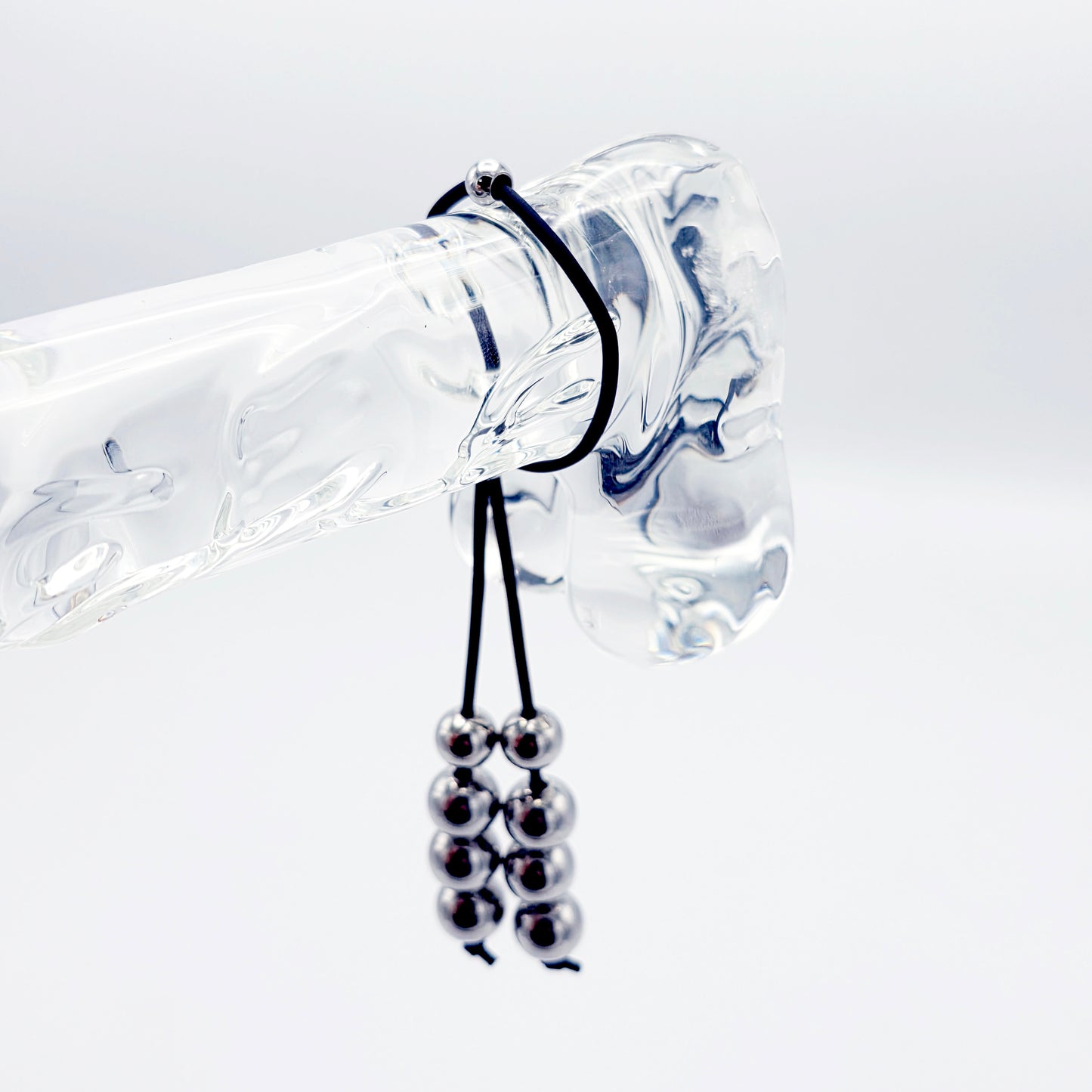 Silicone and Steel Penis Noose, Weighs 1.5 ounces.