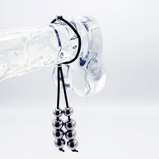 Silicone and Steel Penis Noose, Weighs 1.5 ounces.