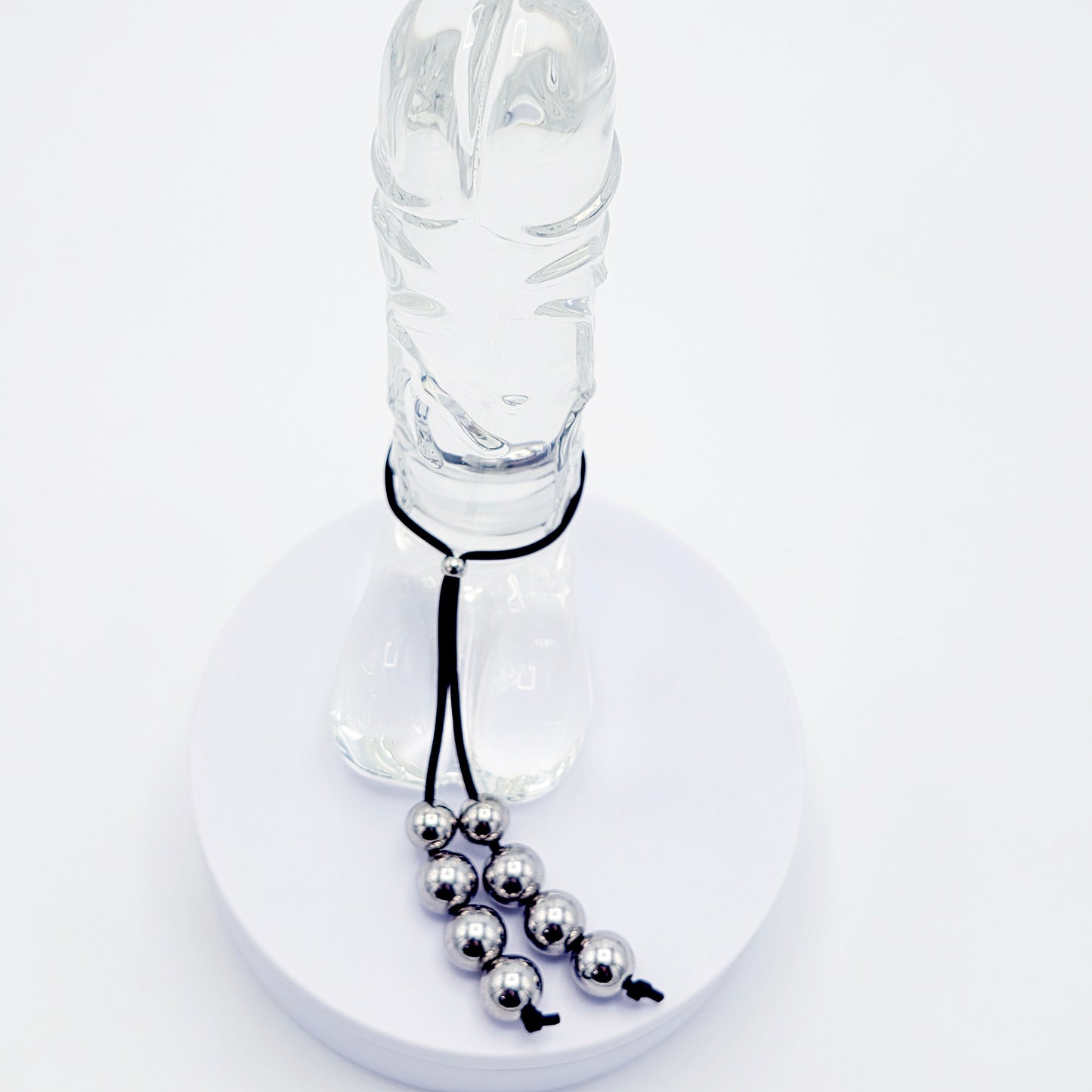 Silicone and Steel Penis Noose, Weighs 1.5 ounces.