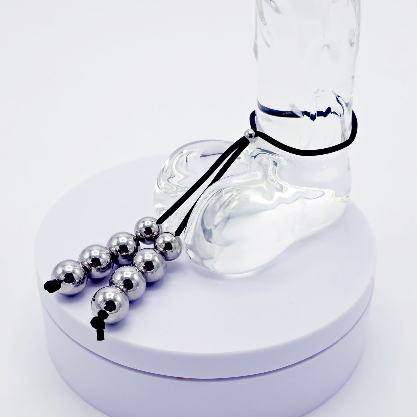 Silicone and Steel Penis Noose, Weighs 1.5 ounces.