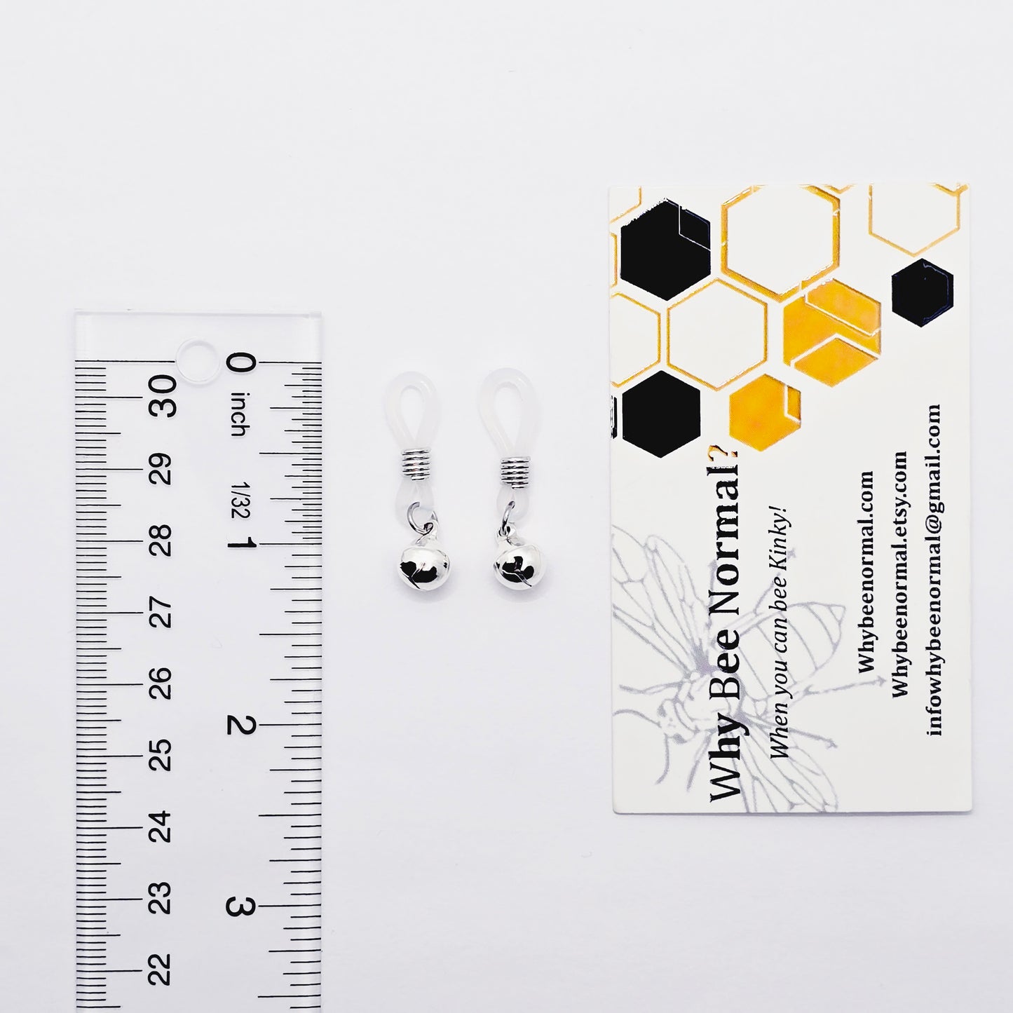 Bell Nipple Nooses, Small Non-Piercing Nipple Dangles.